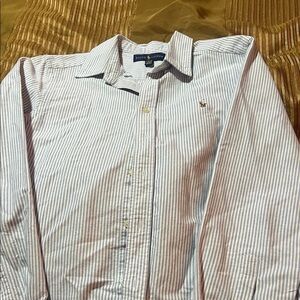 Ralph Lauren  Boy’s Blue and White Striped Shirt